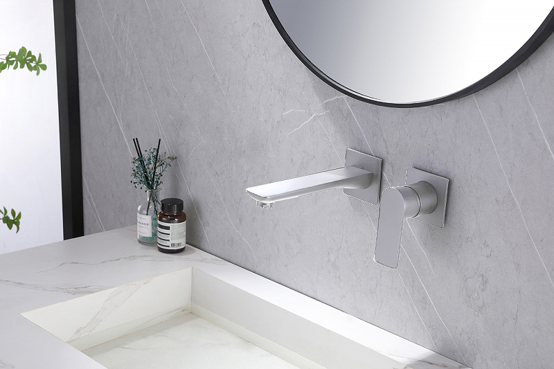 Смеситель для раковины Abber Weiss Insel белый, хром  AF8082W - 1