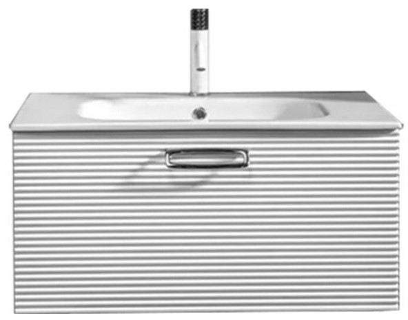 Тумба под раковину Armadi Art Vallessi Avangarde Linea 80 белый - хром 842-080-WCR - 0