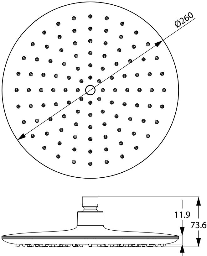 Верхний душ Iddis 200SWRPi64 - 1