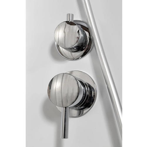 Душевая кабина Deto L 80х80 с гидромассажем, хром  L580NGM - 3