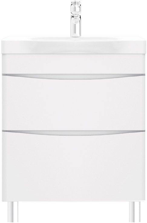 Тумба для комплекта Am.Pm Like 65 напольная, белый глянец M80FSX0652WG - 0