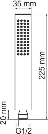 Душевая лейка Wasserkraft A103 - 1