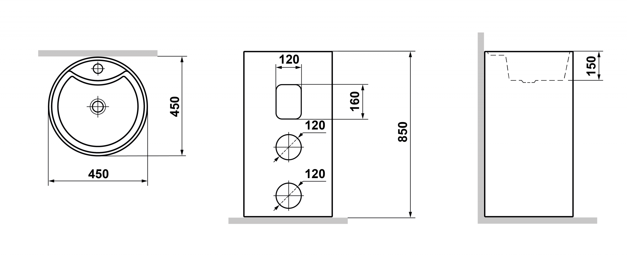 Раковина Laguraty 2090w - 1
