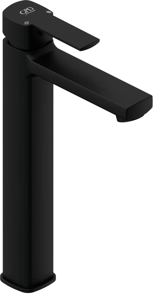 Смеситель для раковины GPD Pedra черный матовый MSL160-S - 0