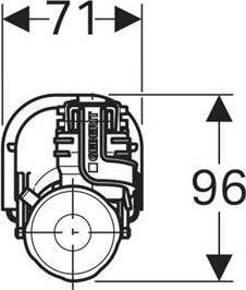 Наливной механизм Geberit Impuls  281.207.00.1 - 2