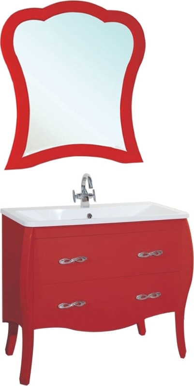 Зеркало Bellezza Грация 90 красное 4618015000036 - 1