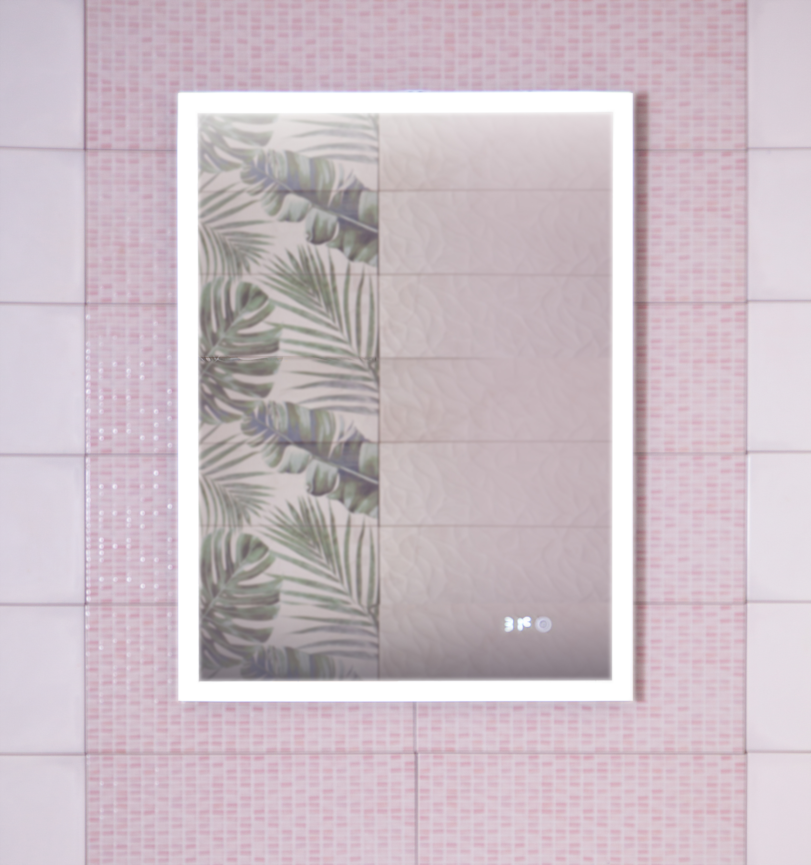 Зеркало Бриклаер Лофт 60 сенсор на зеркале, с подсветкой 4627125415722 - 3