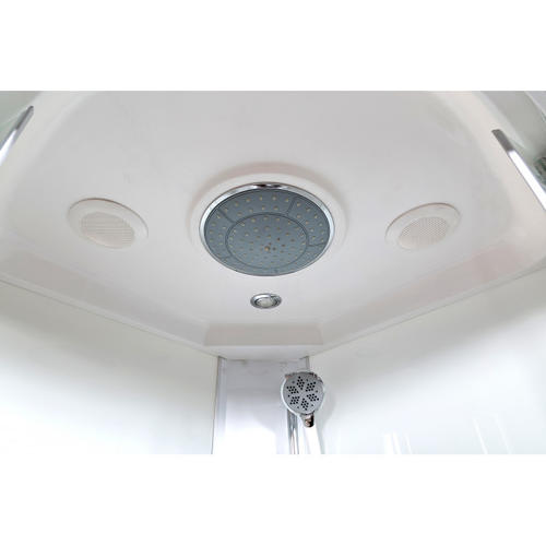 Душевая кабина Deto L 80х80 с гидромассажем и электрикой, хром  L580GM+EL - 2