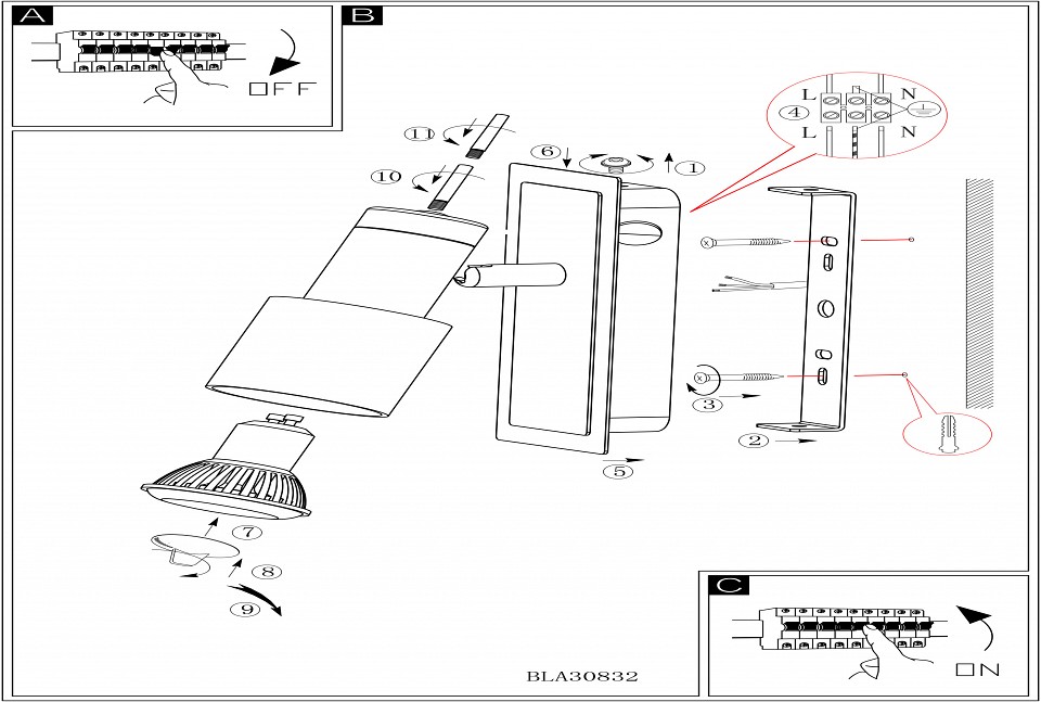 Спот Eglo Davida 1 30832 - 7