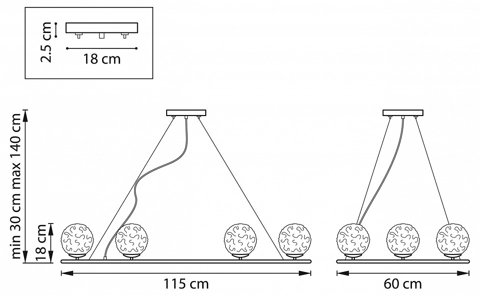 Подвесная люстра Lightstar Bari 815263 - 2