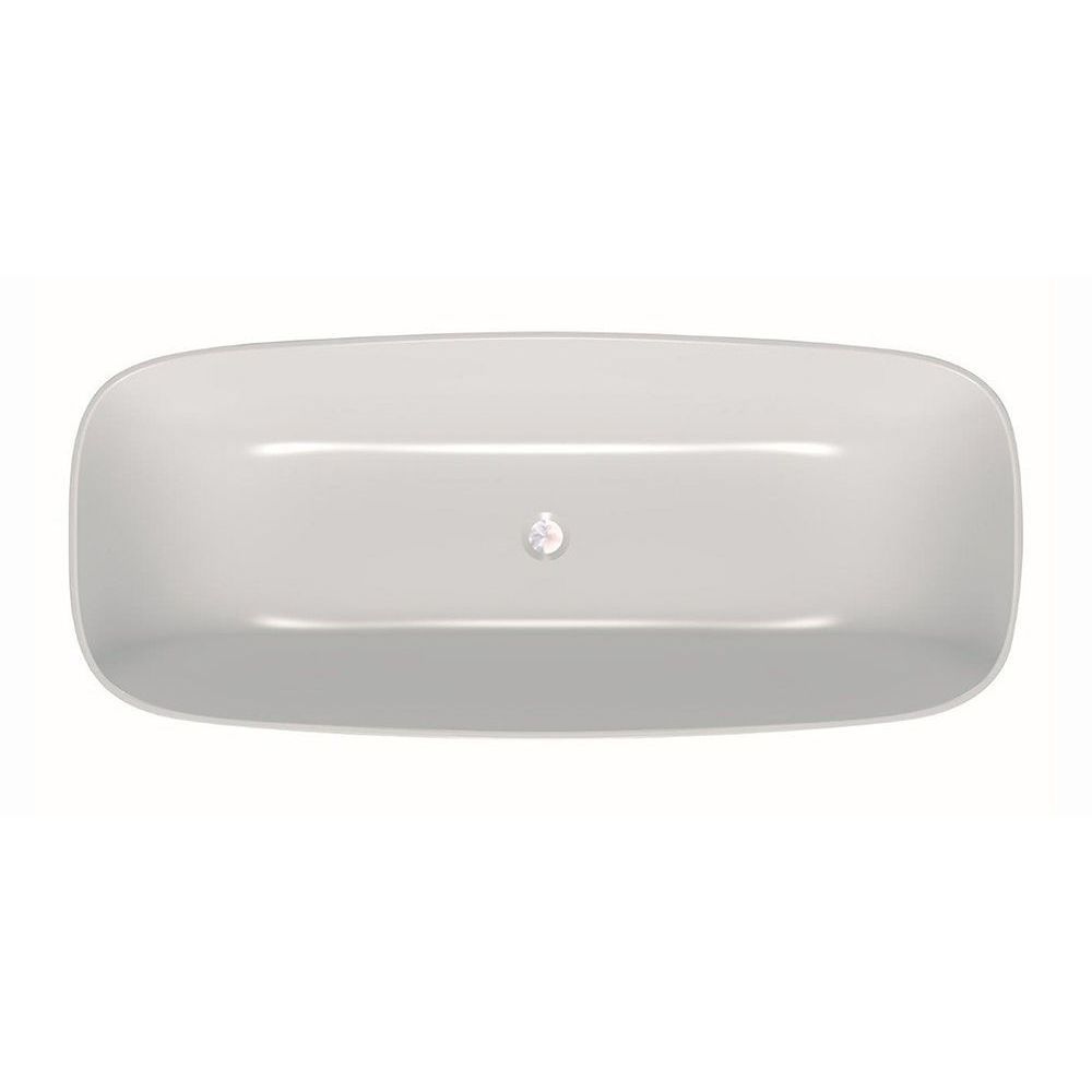 Ванна из литьевого мрамора Kolpa San Milo 174х75 черно-белая 592440 - 0