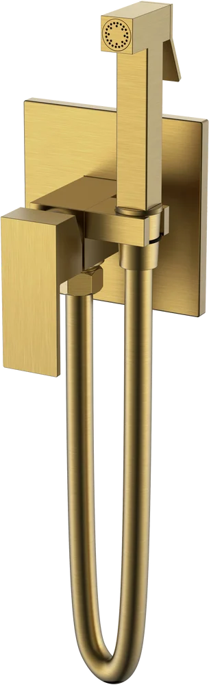 Гигиенический душ Boheme Qubic со смесителем бронза матовый 477-BR - 0