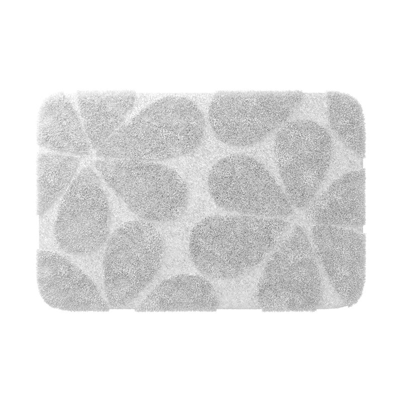 Коврик для ванной комнаты WasserKraft Diemel 90х60 серый BM-2218 - 0