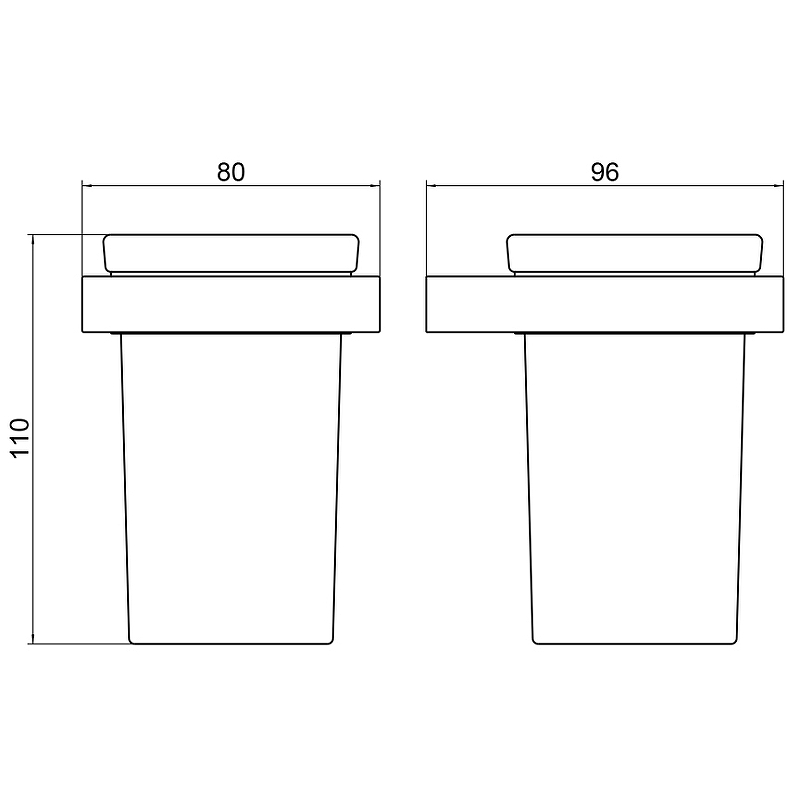 Стакан для зубных щеток Timo Petruma золото матовое 15233/17 - 1