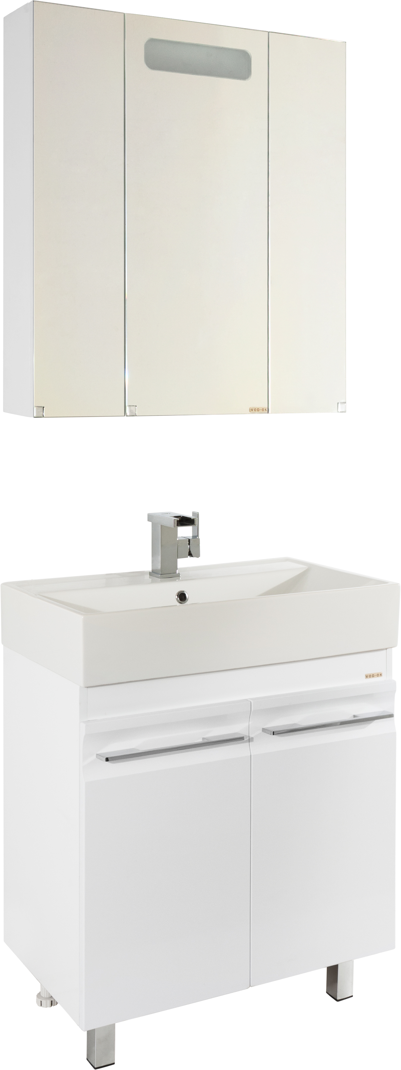 Тумба для комплекта Vod-Ok Мальта 70 белая 3812 - 1