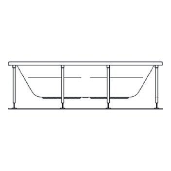 Ножки для акриловой ванны VITRA Comfort  59990268000 - 1