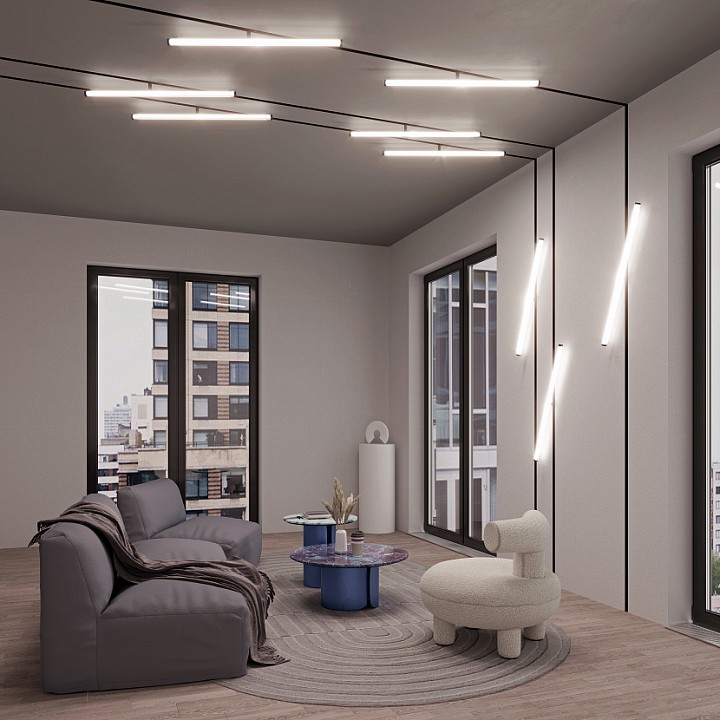 Трековый светодиодный светильник Arlight Mag-Orient-Tube-Turn-L600-20W Warm3000 036284 - 1