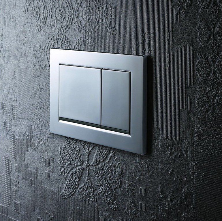 Кнопка смыва Geberit Omega 30 115.080.KH.1 хром/матовый хром - 2