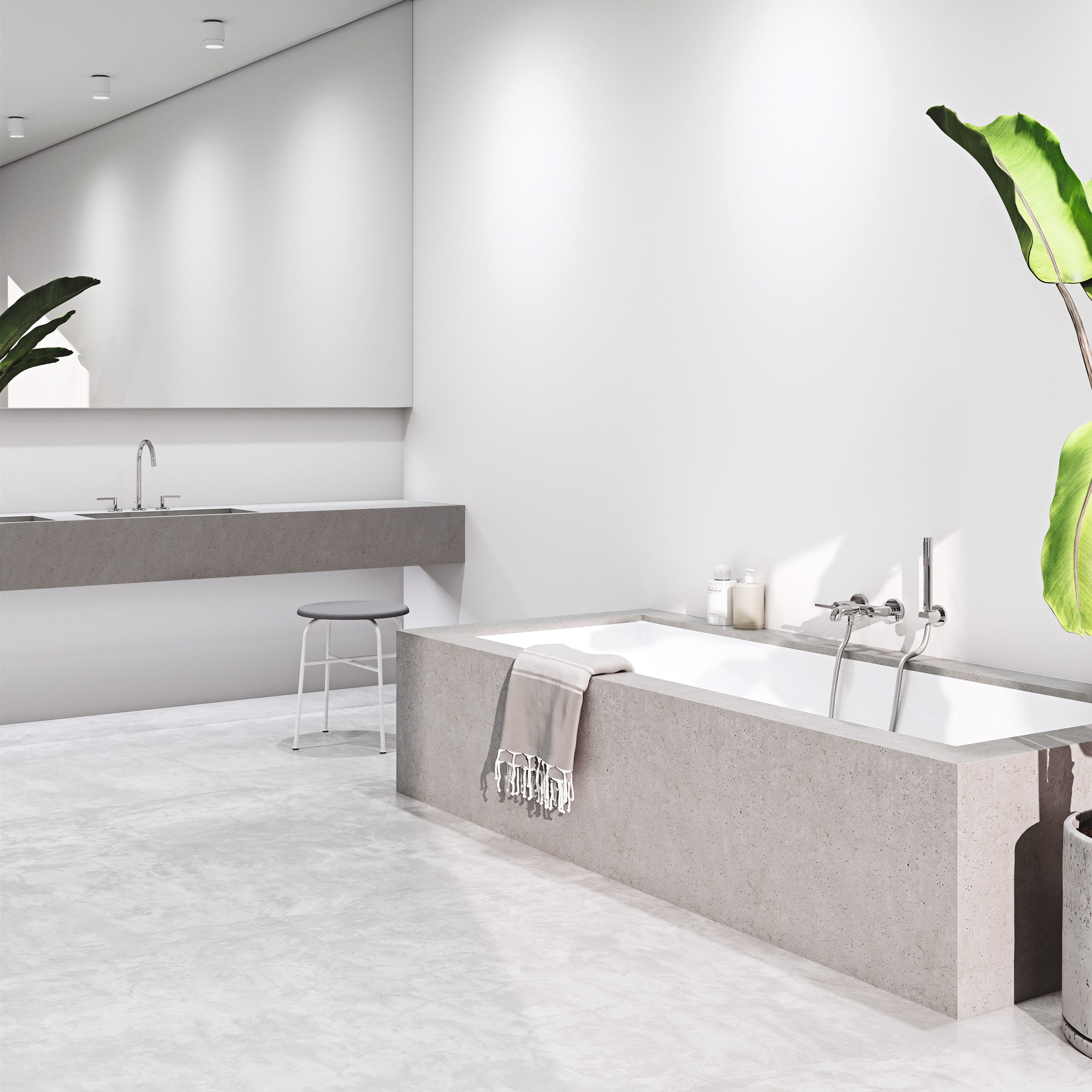 Смеситель Kludi Nova Fonte Puristic для ванны с душем 205400515 - 2