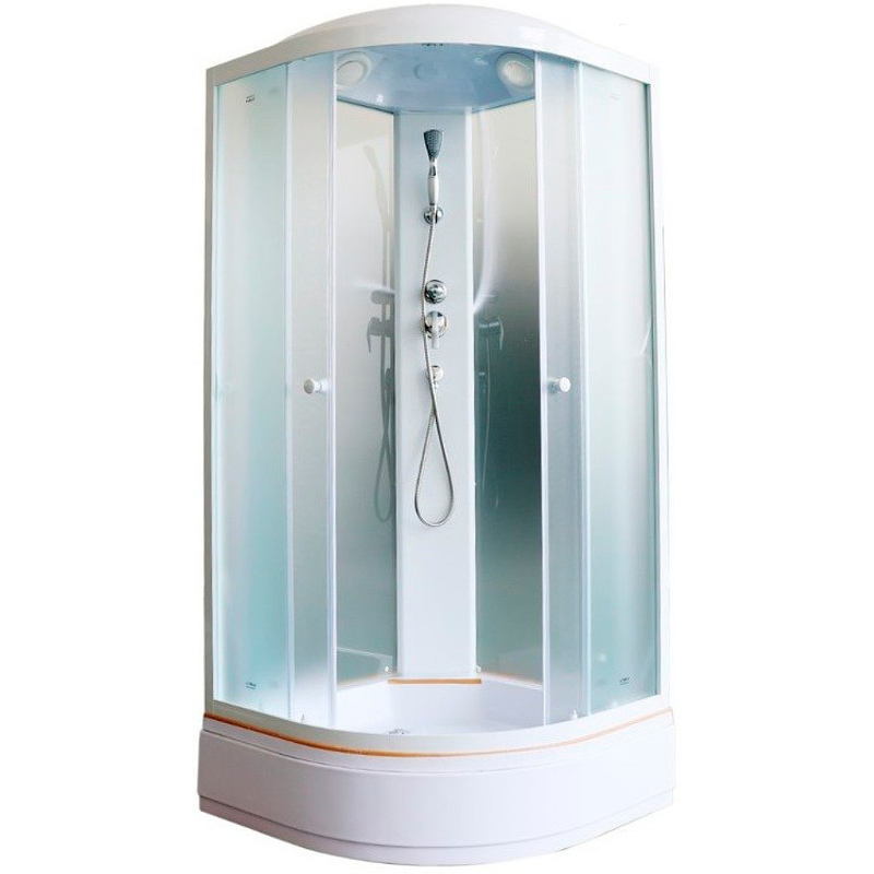 Душевая кабина Parly Effect 90х90 белая стекло матовое EFM921 - 0