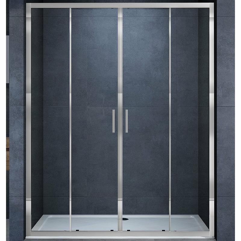 Душевая дверь Vincea Alpha 180 хром стекло прозрачное VDS-3AL2180CL - 0