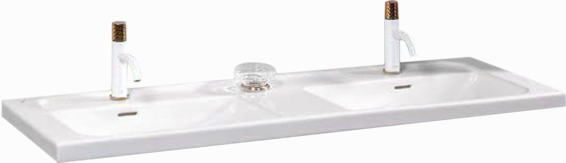 Раковина-столешница Armadi Art NeoArt двойная 140 белый 854-140 - 0