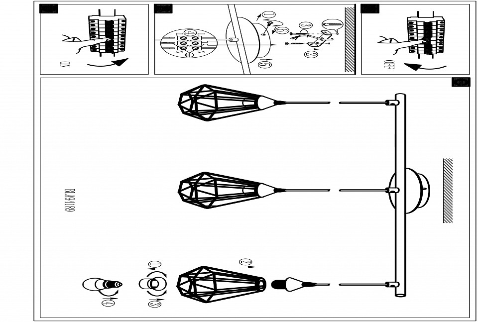 Подвесной светильник Eglo ПРОМО Tarbes 94195 - 2