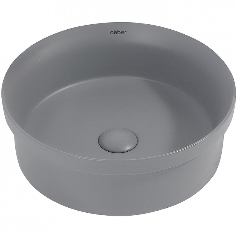Накладная раковина Abber Bequem 40 серая матовая AC2103MG - 0