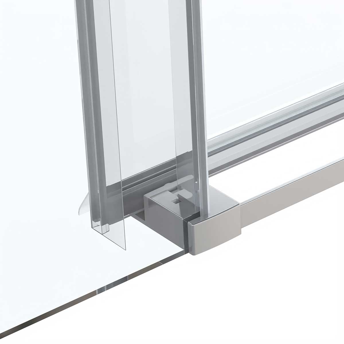 Душевой уголок Vincea Como Soft 150х80 профиль хром стекло прозрачное VSR-1CS8015CL - 8