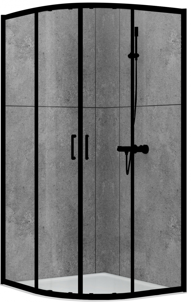 Душевой уголок ABBER Schwarzer Diamant AG01080B - 0
