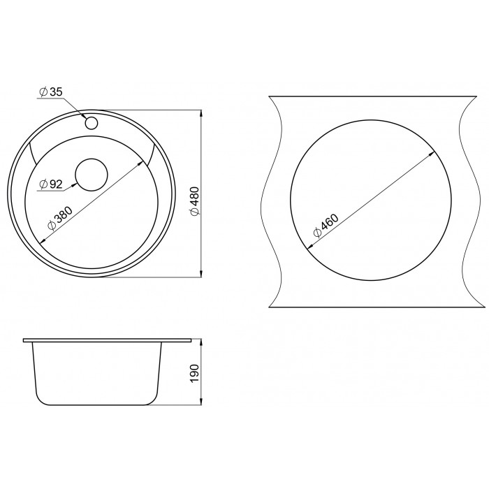 Мойка кухонная Paulmark Gelegen 48 серый матовый PM404800-GRM - 3