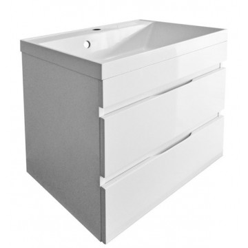 Тумба под раковину подвесная Stella Polar Памелла 80 белая SP-00000639 - 0