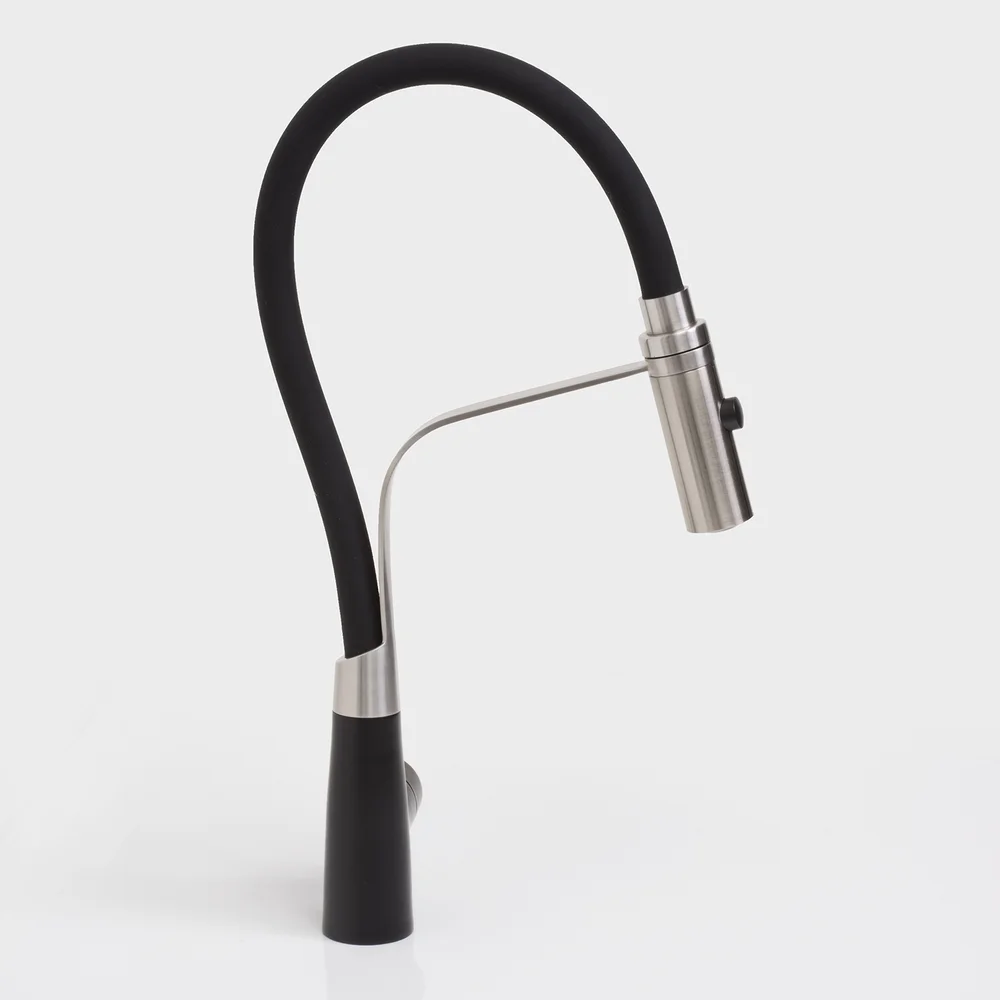 Смеситель для кухни Wasserkraft черный - сталь  A8417 - 2