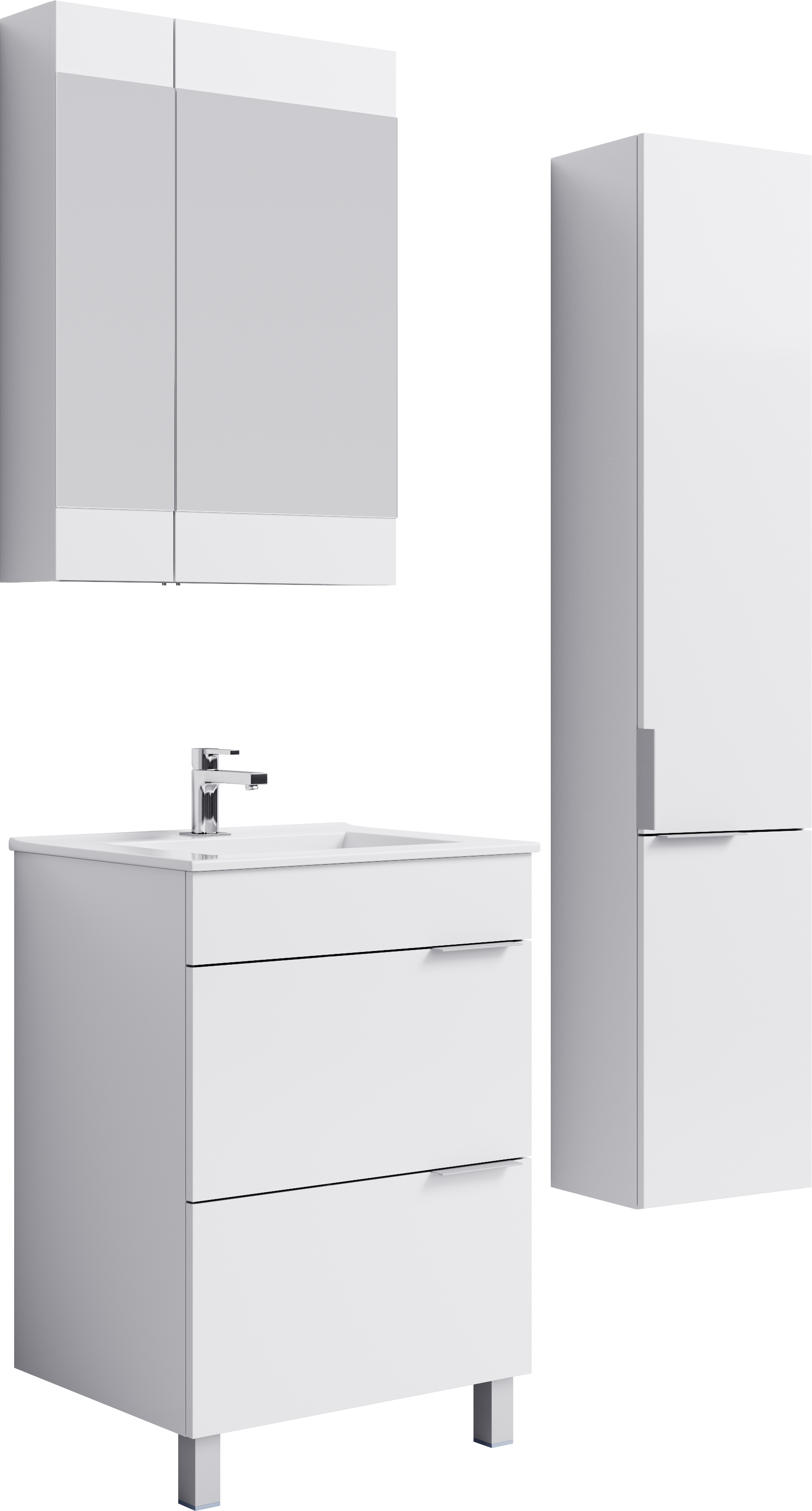 Шкаф-пенал Aqwella Brig 30 подвесной, белый Br.05.03/W - 1