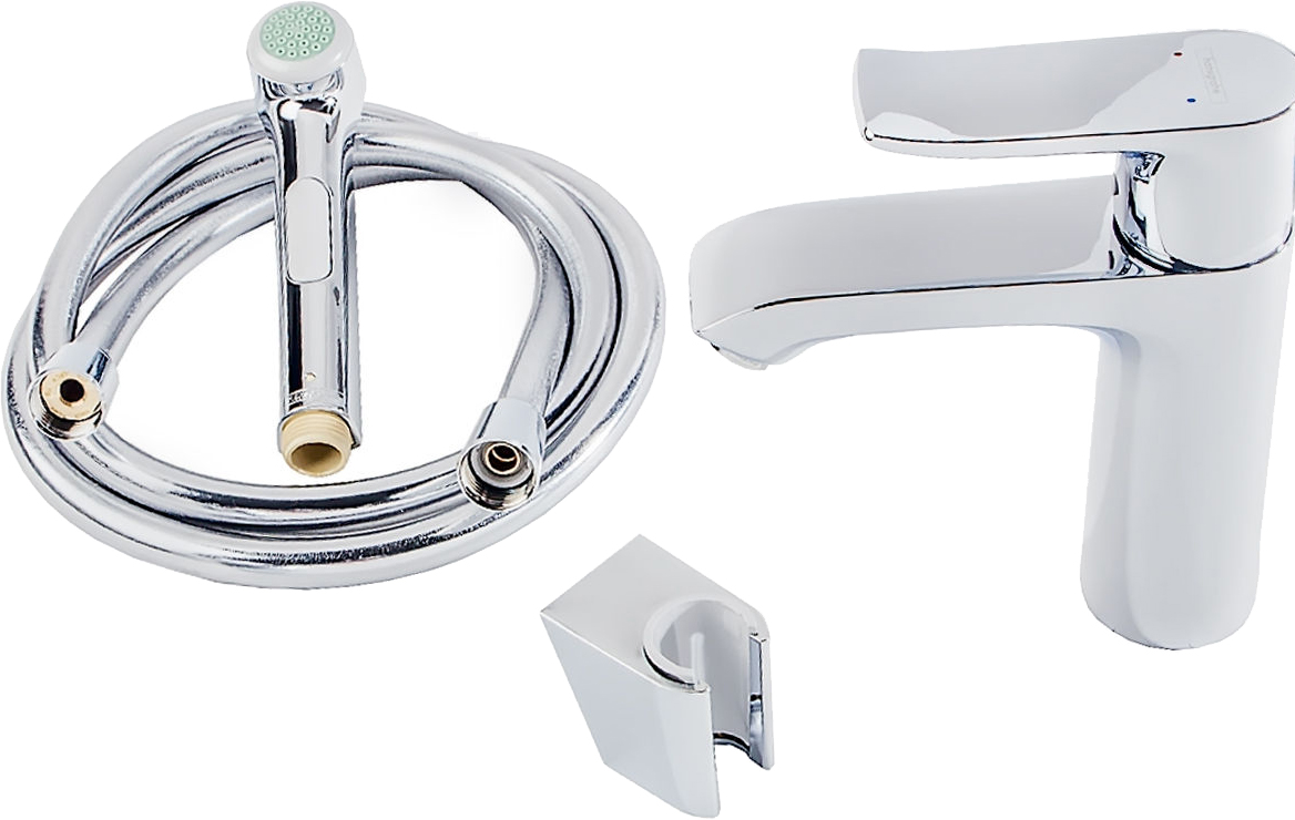 Смеситель Hansgrohe Metris для раковины с гигиеническим душем 31285000 - 5