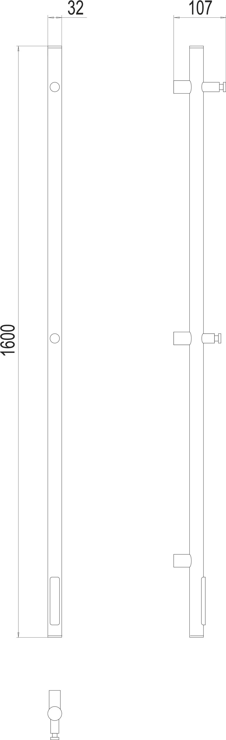 Электрический полотенцесушитель Terminus Уно круг 1600х32 Хром 4670078528384 - 2