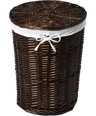 Корзина для белья Wasserkraft Elbe WB-740-L темно-коричневая, большая - 0