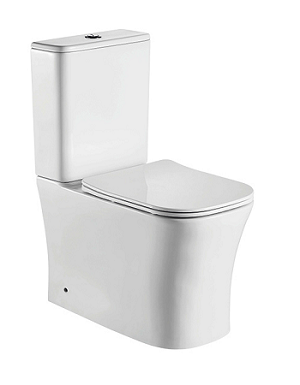 Унитаз-компакт Ceramalux белый, смыв AquaBlade  1218A - 2