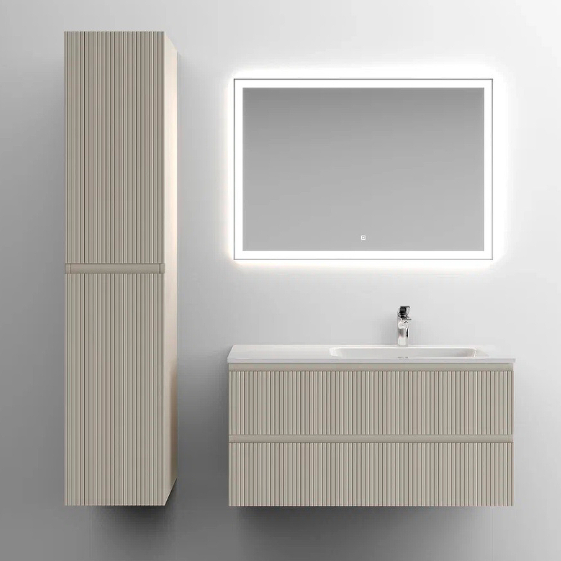 Тумба под раковину Sancos Snob T правая 99х44 бежевая SNT100RCE - 2