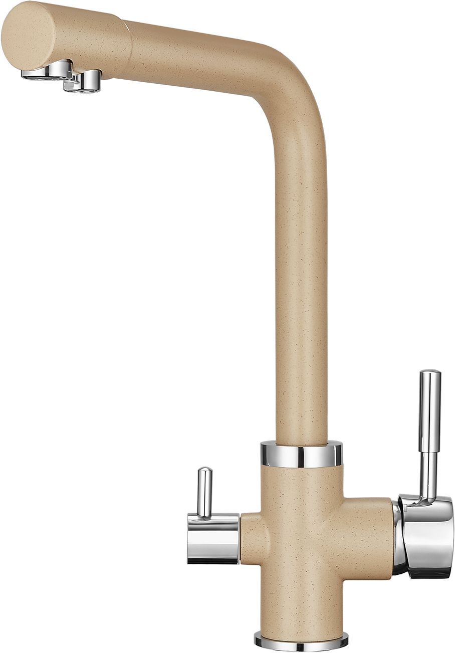 Смеситель Granula GR-2015 песок, для кухонной мойки - 0