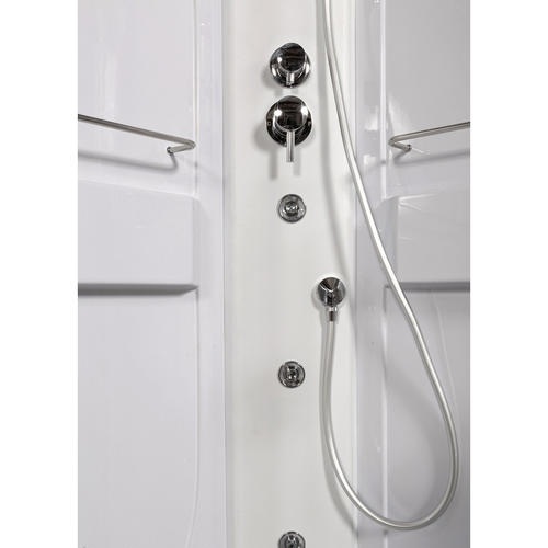 Душевая кабина Deto L 100х100 с гидромассажем, хром  L510NLED+GM - 2