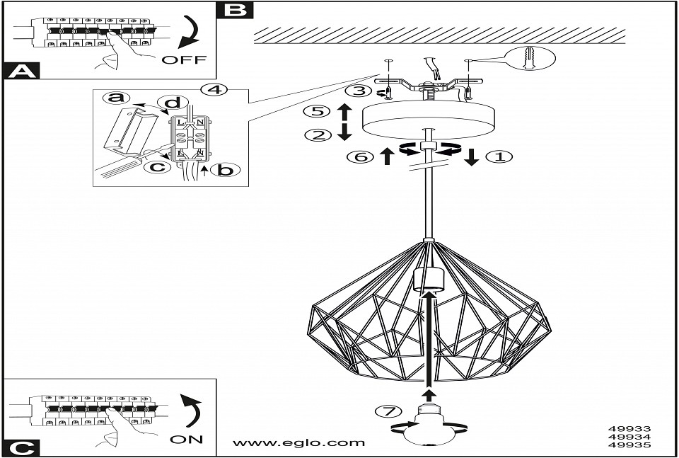 Подвесной светильник Eglo ПРОМО Carlton 49935 - 1