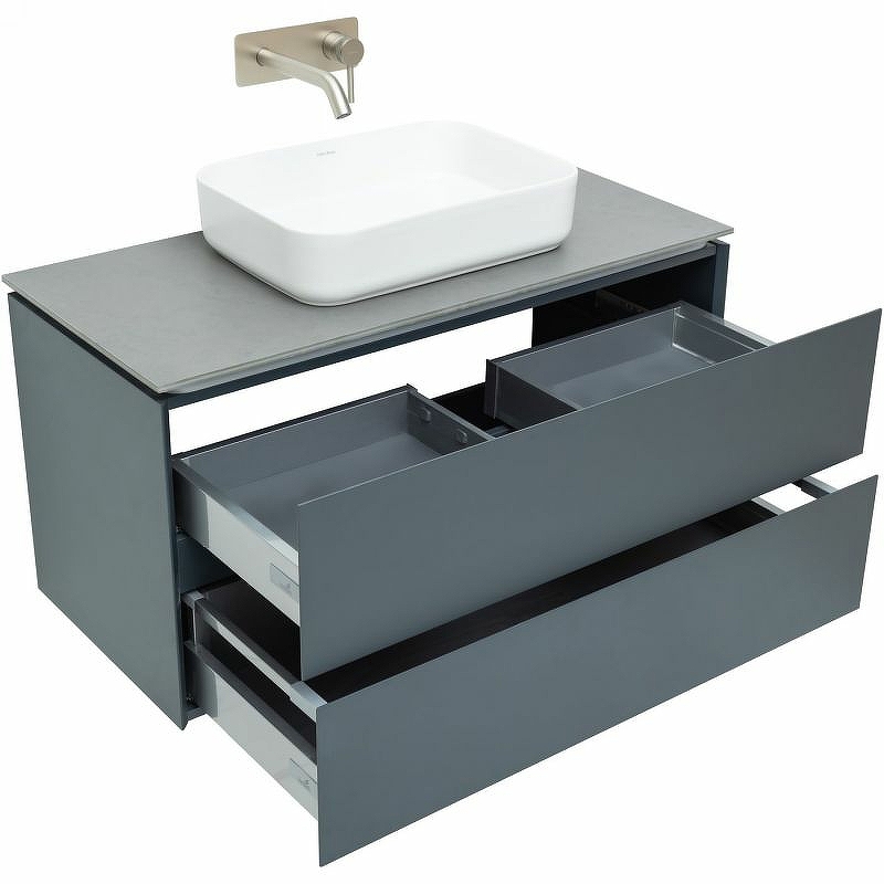 Тумба под раковину Allen Brau Infinity 100 черный матовый 1.21003.AM - 1