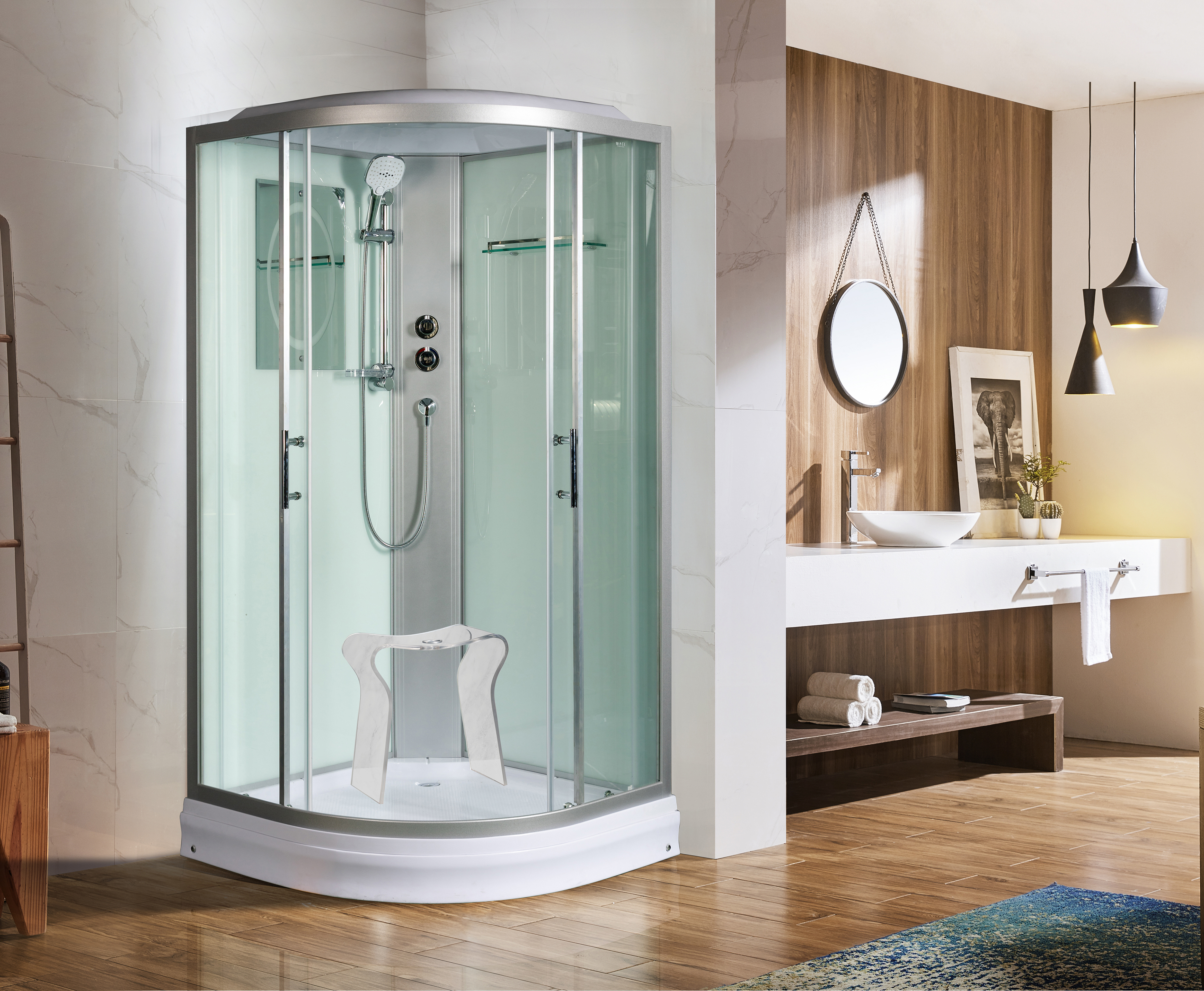 Душевая кабина Weltwasser WW500 Werra 802 80х80 хром  10000003225 - 3