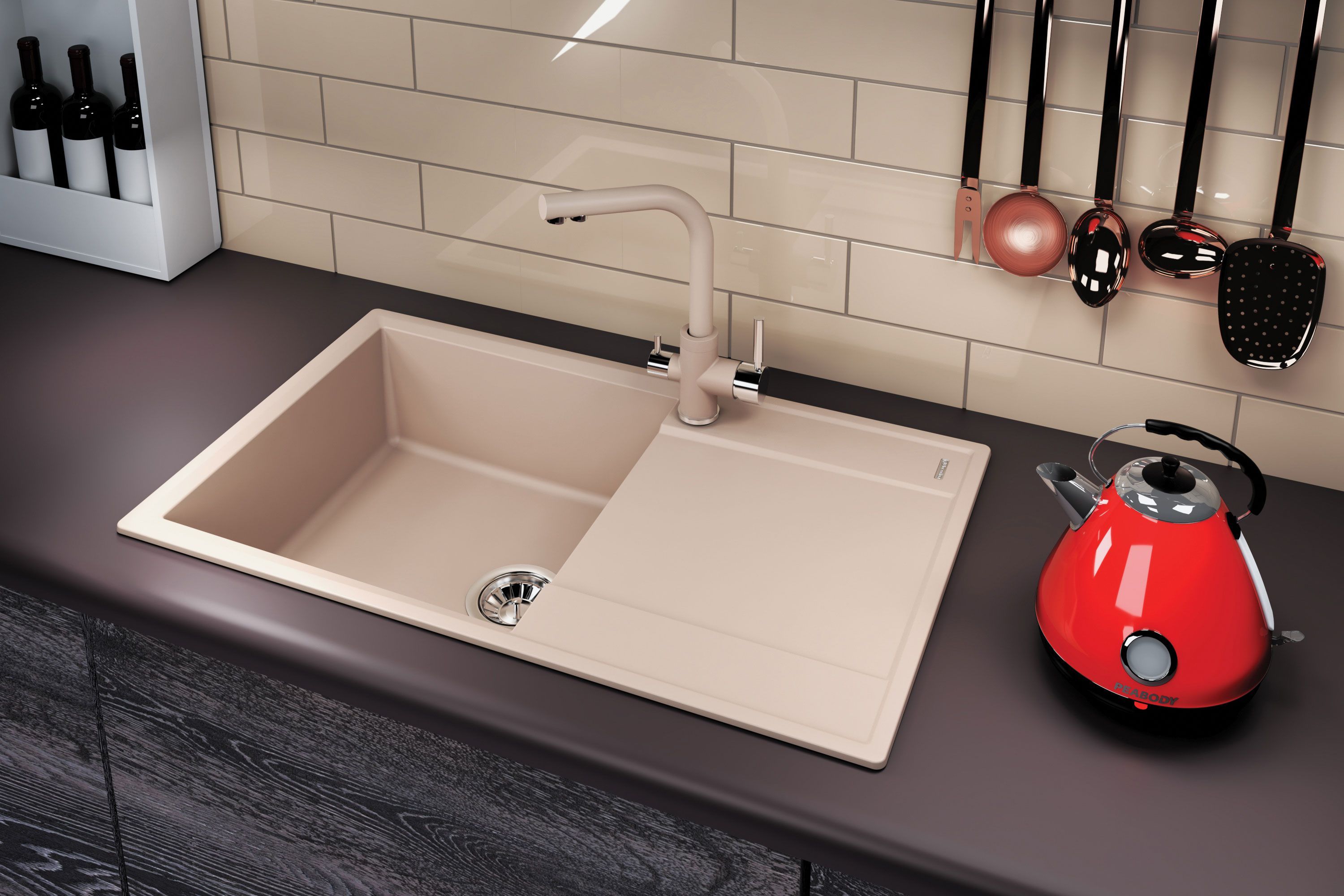 Мойка Flortek Консул 840, бежевый FG  23.020.D0840.104 - 1