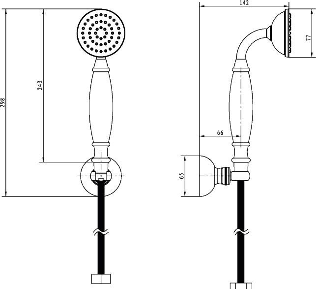Душевой гарнитур Boheme Brillante 409 - 1