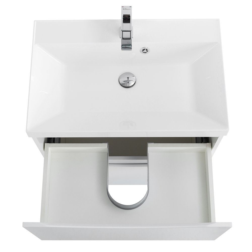 Тумба с раковиной BelBagno Marino 70 белый - 2