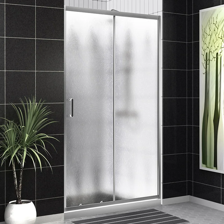 Душевая дверь в нишу BelBagno Uno 140х195 профиль хром стекло рифленое UNO-195-BF-1-140-CH-CR - 0