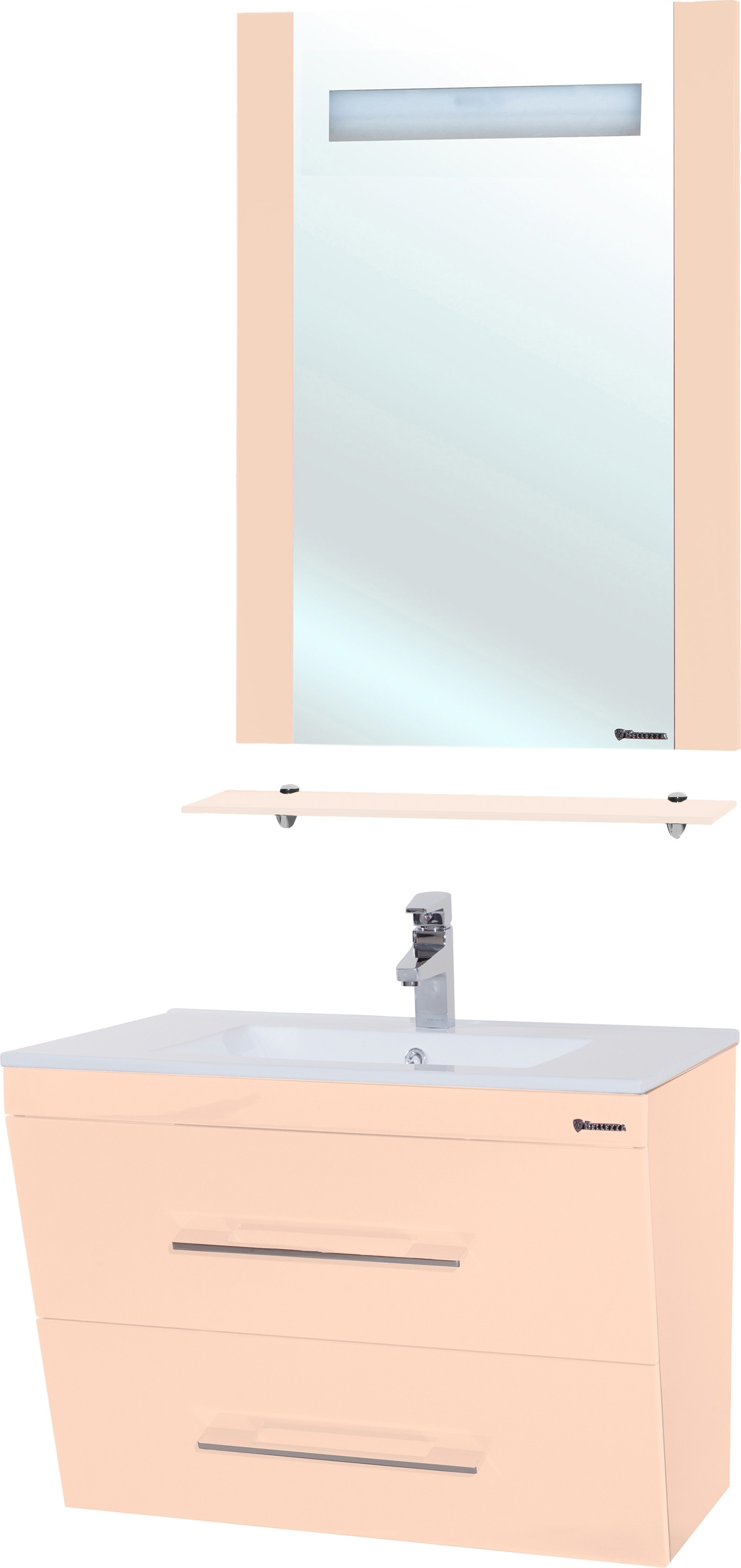 Мебель для ванной Bellezza Берта подвесная 60 бежевая - 0