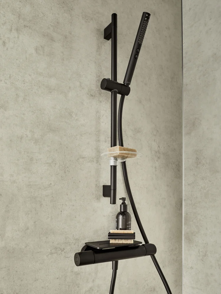 Смеситель для душа Jacob Delafon Metro термостатический черный матовый E21767-BL - 2